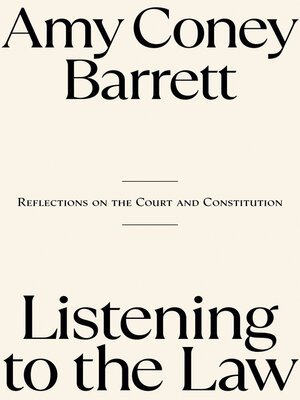 cover image of Listening to the Law
